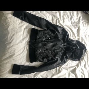 Urban outfitters black leather jacket